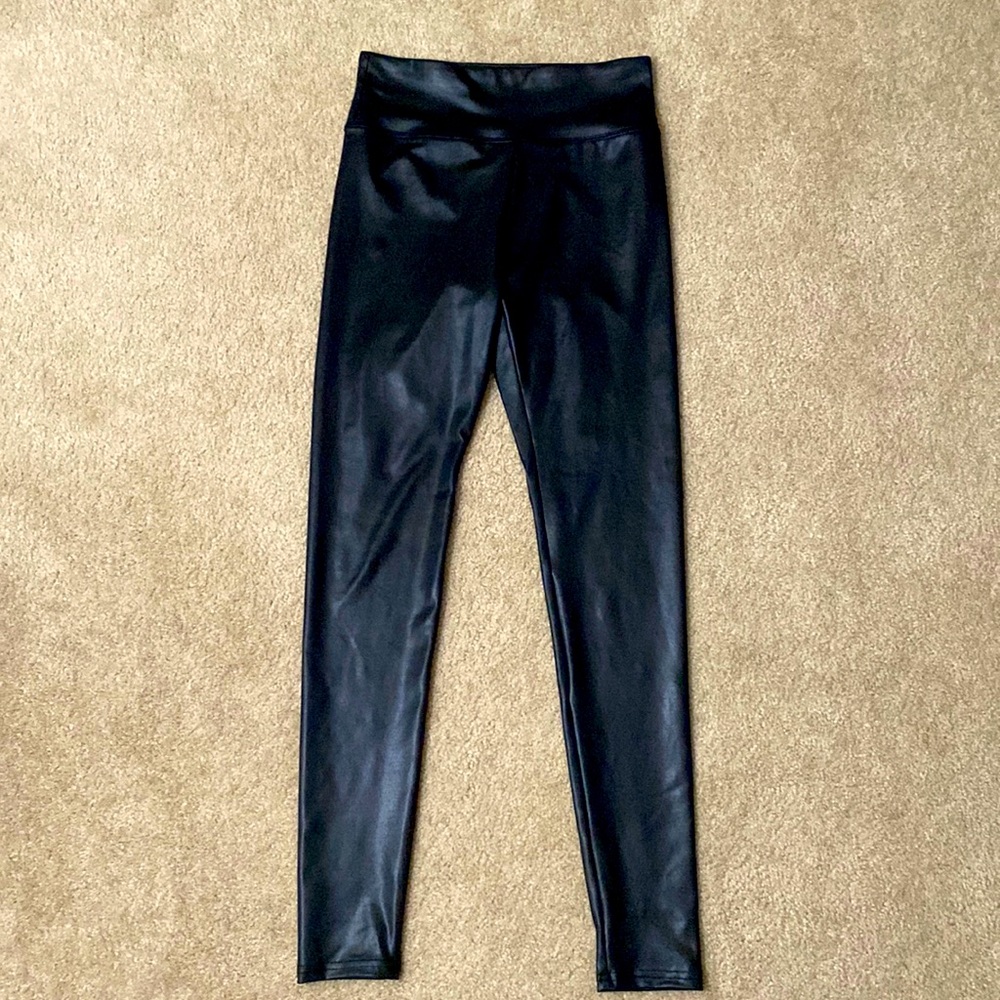 Faux leather leggings